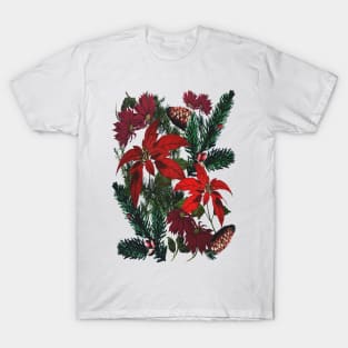 Poinsettia and Pine T-Shirt